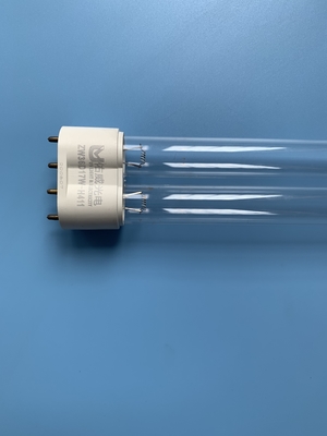 H Type 40W Glass UVC Light Tubes 185nm UV Ozone Disinfection Lamp For Air