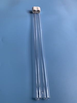 H Type 40W Glass UVC Light Tubes 185nm UV Ozone Disinfection Lamp For Air