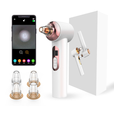 USB Rechargeable 6 Suction Heads 63kPa Electric Blackhead Extractor Pore Cleaner